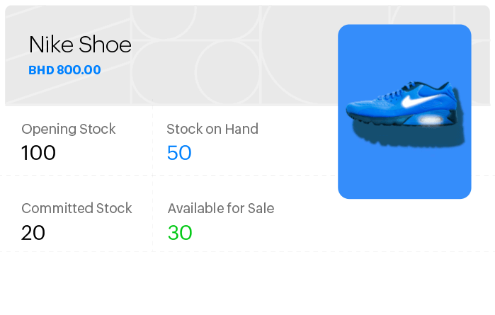 إمكانات إدارة المخزون والتتبع في Zoho Books